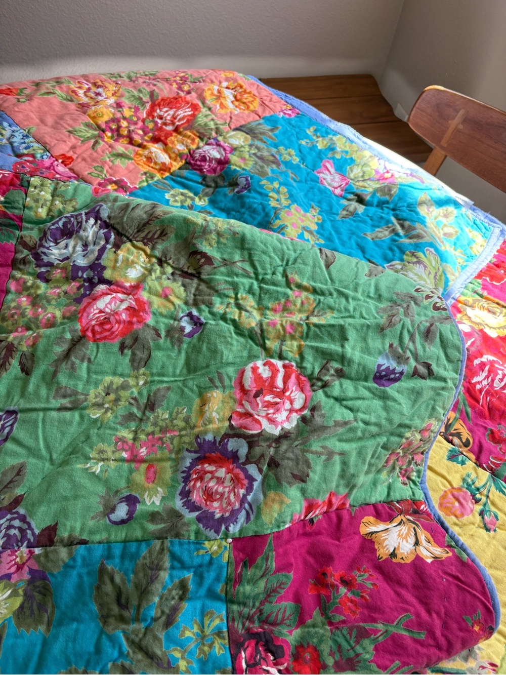 The Company Store king size patchwork quilt - Picture 10 of 12